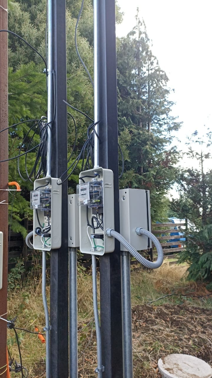 Empalmes eléctricos, Parcelación Landhaus