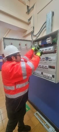 Nuestro equipo trabajando en terreno